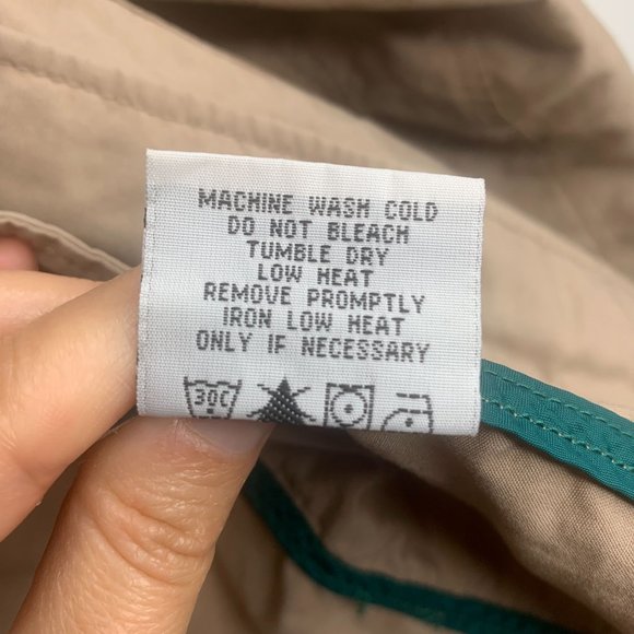 I. SPIEWAK &‎ SONS Beige Tan Hooded High Neck Windbreaker Jacket Sz M - Picture 10 of 10